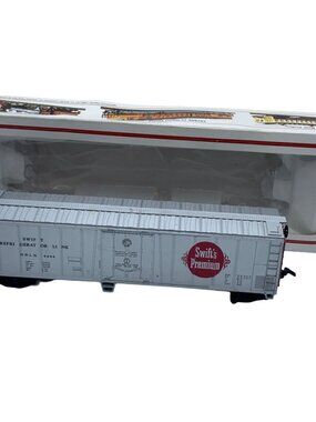 Bachmann HO Scale Swifts Premium Reefer Train Freight Car SRLX 4244 Gray/Red Box
